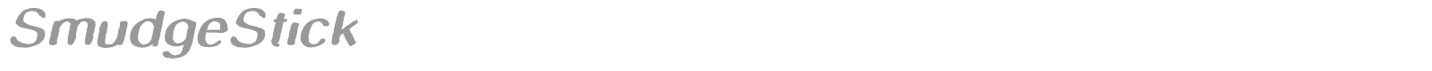 Smudge Stick font preview